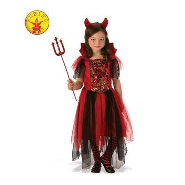 Colour Magic Devil Girl Costume Size L - Jokers Costume Mega Store