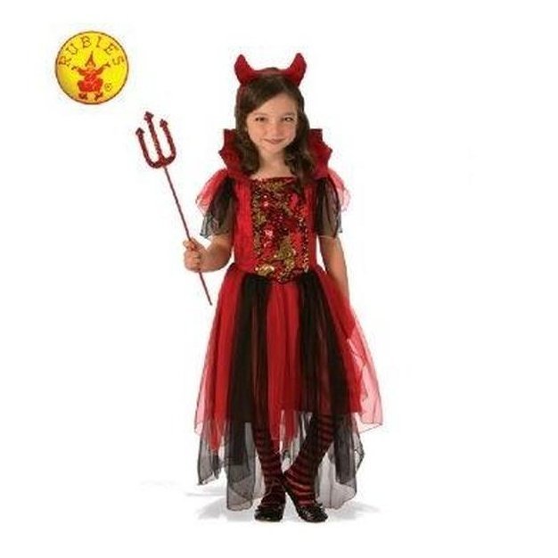 Colour Magic Devil Girl Costume Size S - Jokers Costume Mega Store
