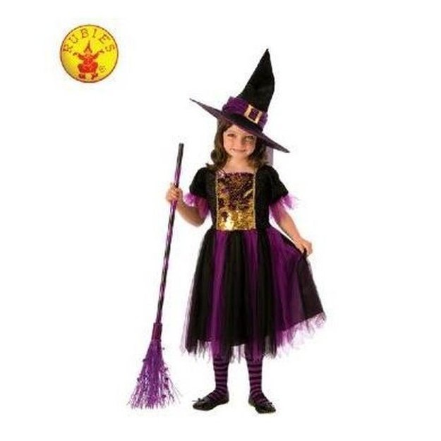 Colour Magic Witch Costume, Child Size L - Jokers Costume Mega Store