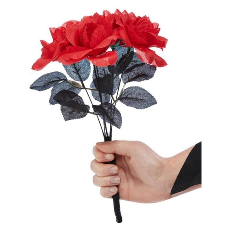 Corpse Bride Bouquet, Red & Black - Jokers Costume Mega Store