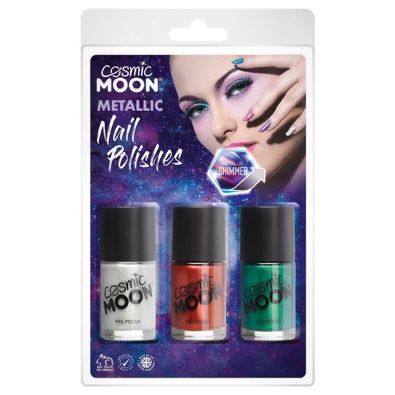 Cos Moon Metallic Nail Polish,-Make up and Special FX-Jokers Costume Mega Store