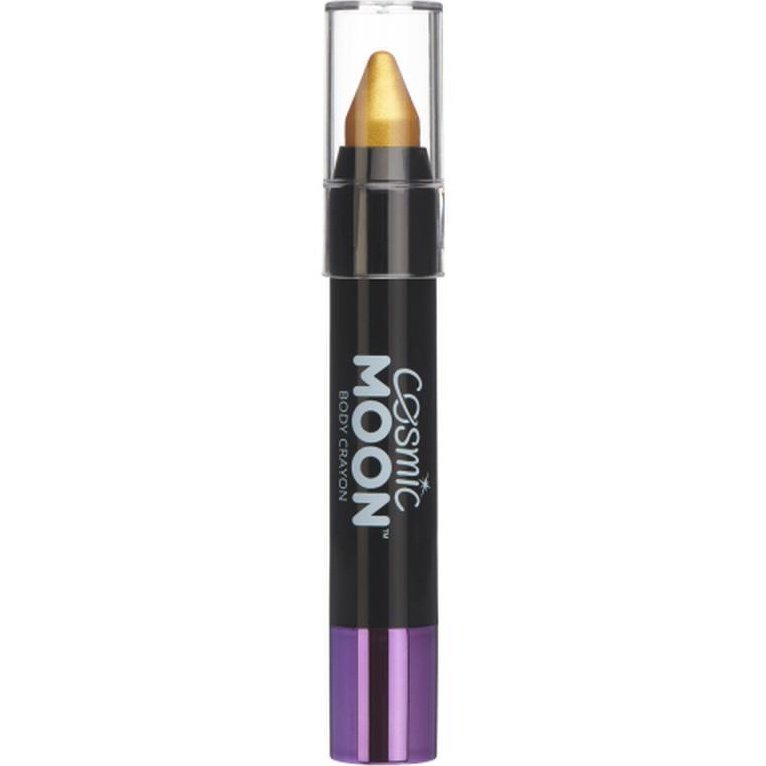 Cosmic Moon Metallic Body Crayon, Gold-Make up and Special FX-Jokers Costume Mega Store