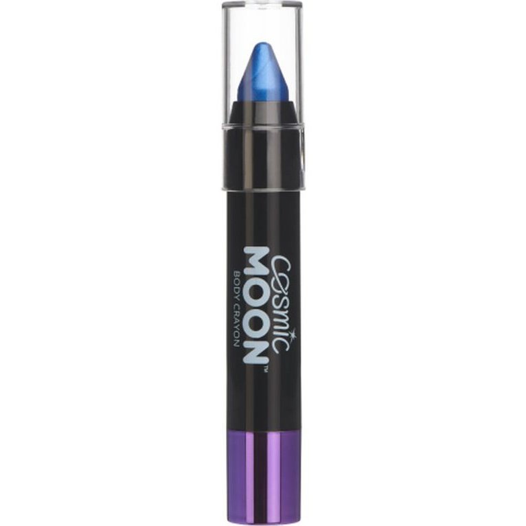 Cosmic Moon Metallic Body Crayons, Blue-Make up and Special FX-Jokers Costume Mega Store