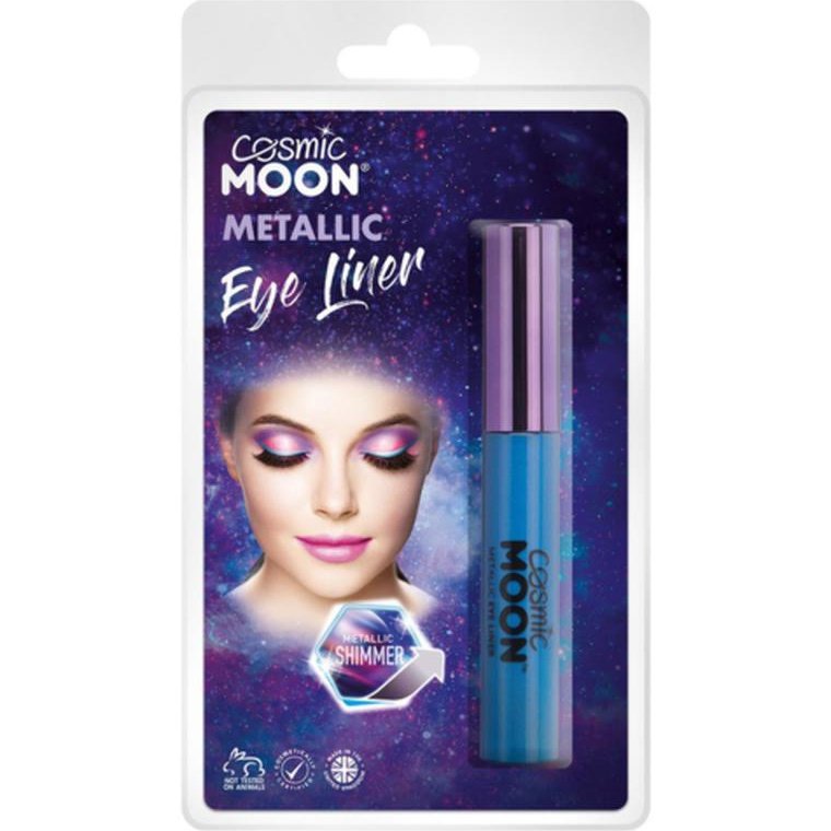 Cosmic Moon Metallic Eye Liner, Blue, Glamshell-Make up and Special FX-Jokers Costume Mega Store