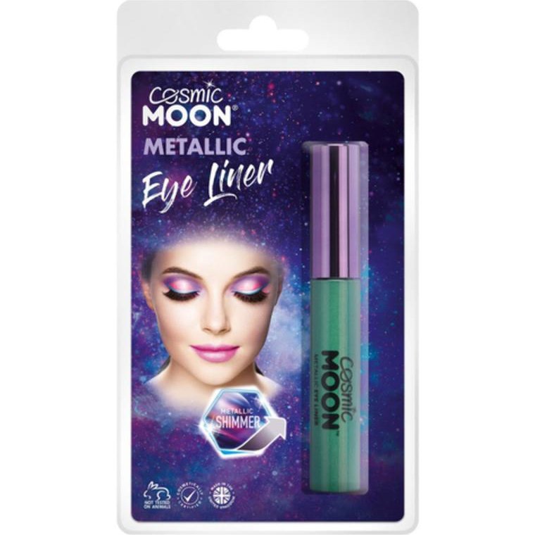 Cosmic Moon Metallic Eye Liner, Green, Glamshell-Make up and Special FX-Jokers Costume Mega Store
