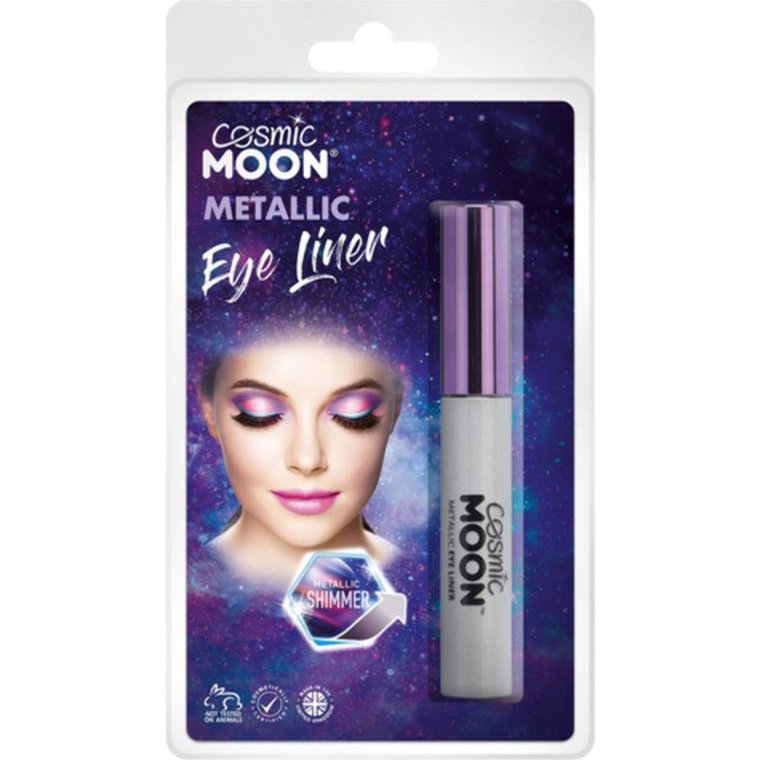 Cosmic Moon Metallic Eye Liner, Silver, Clamshell-Make up and Special FX-Jokers Costume Mega Store