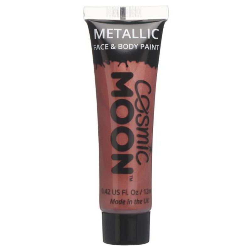 Cosmic Moon Metallic Face & Body Paint, Red-Make up and Special FX-Jokers Costume Mega Store