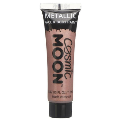 Cosmic Moon Metallic Face & Body Paint, Rose Gold-Make up and Special FX-Jokers Costume Mega Store