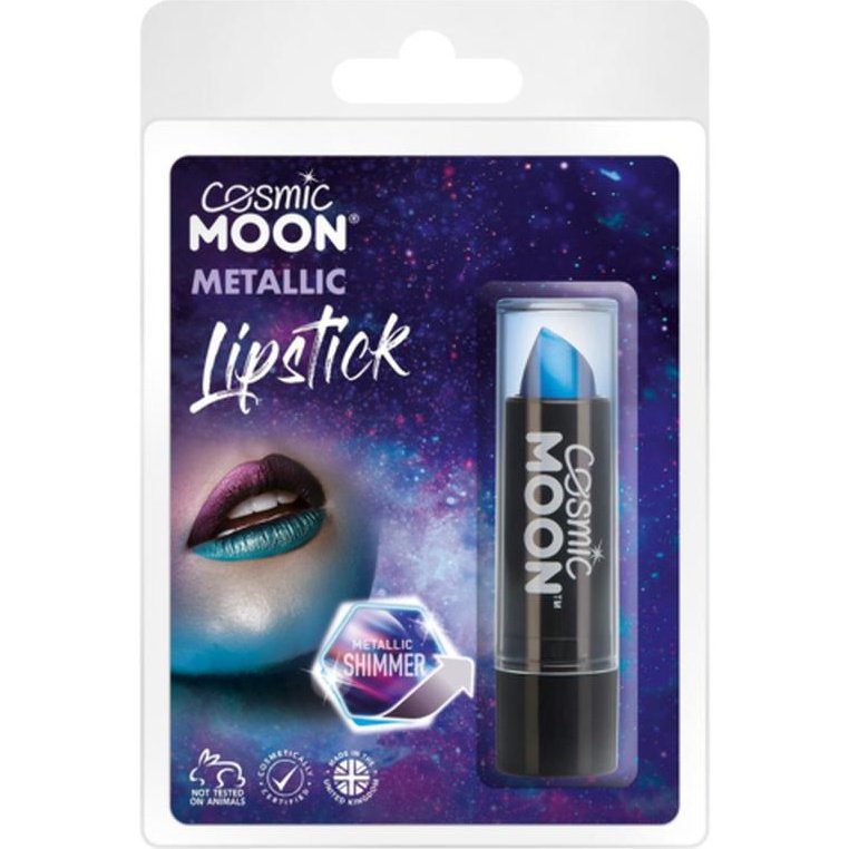 Cosmic Moon Metallic Lipstick, Blue, Clamshell-Make up and Special FX-Jokers Costume Mega Store