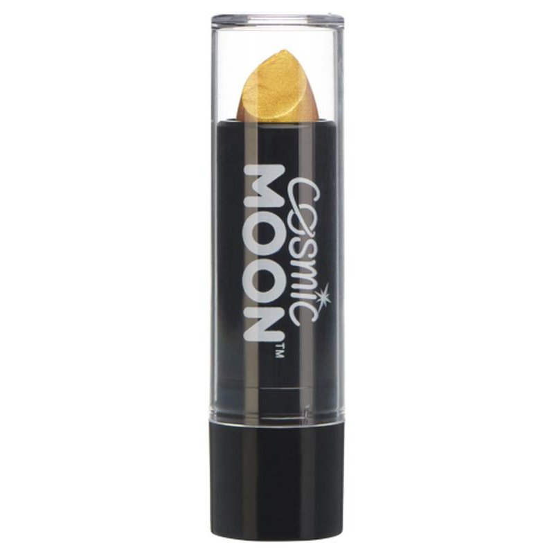Cosmic Moon Metallic Lipstick, Gold-Make up and Special FX-Jokers Costume Mega Store