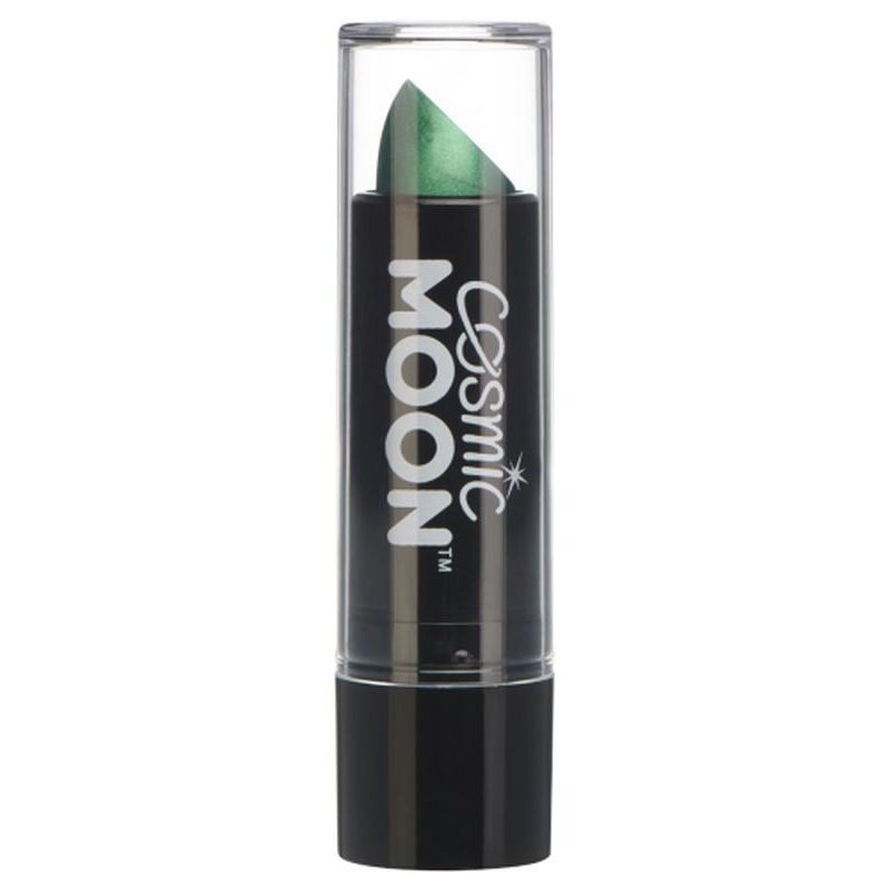 Cosmic Moon Metallic Lipstick, Green-Make up and Special FX-Jokers Costume Mega Store