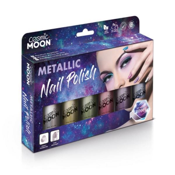 Cosmic Moon Metallic Nail Polish, Assorted-Make up and Special FX-Jokers Costume Mega Store
