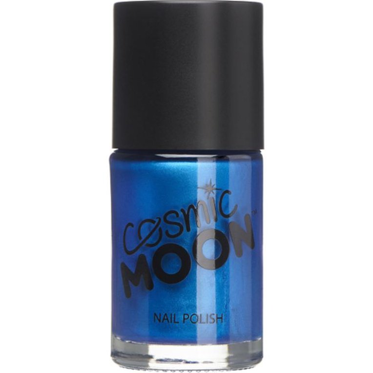 Cosmic Moon Metallic Nail Polish, Blue-Make up and Special FX-Jokers Costume Mega Store