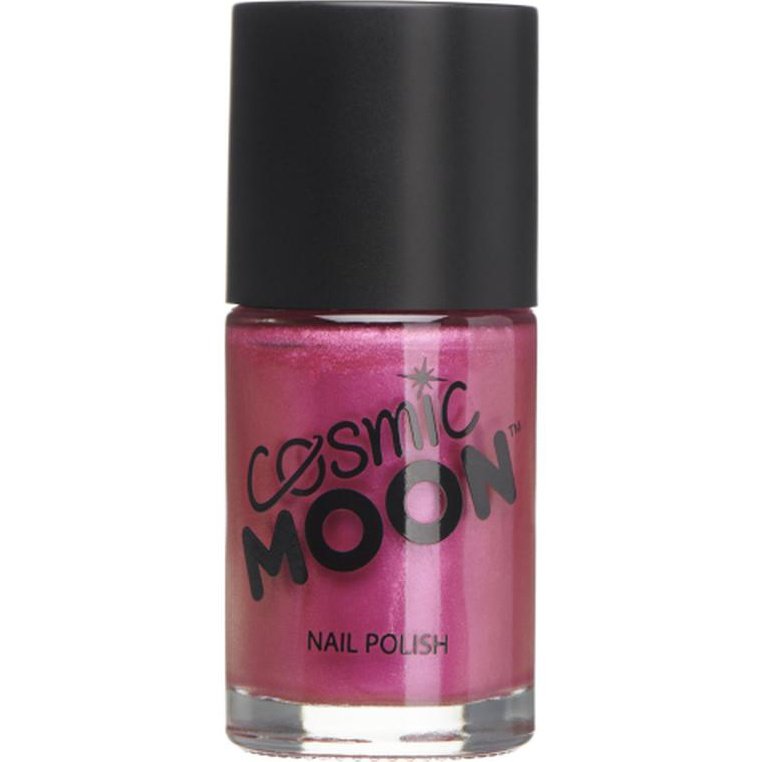 Cosmic Moon Metallic Nail Polish, Pink-Make up and Special FX-Jokers Costume Mega Store
