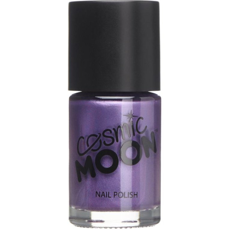 Cosmic Moon Metallic Nail Polish, Purple-Make up and Special FX-Jokers Costume Mega Store