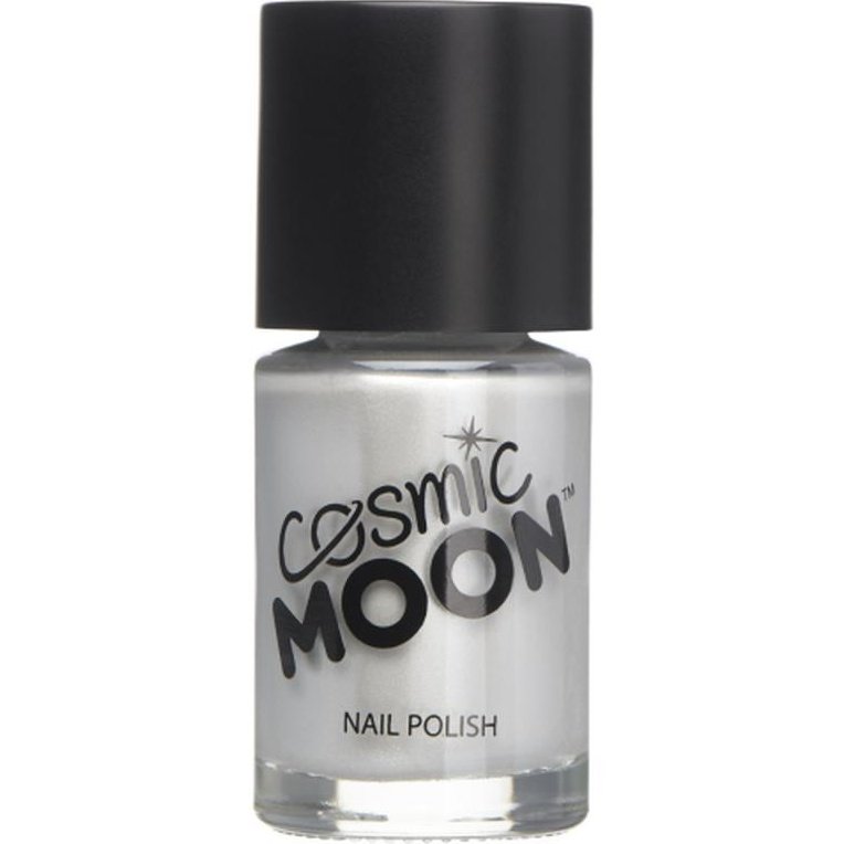 Cosmic Moon Metallic Nail Polish, Silver-Make up and Special FX-Jokers Costume Mega Store
