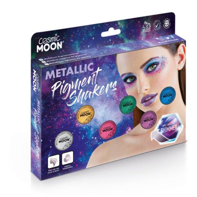 Cosmic Moon Metallic Pigment Shaker, Assorted-Make up and Special FX-Jokers Costume Mega Store