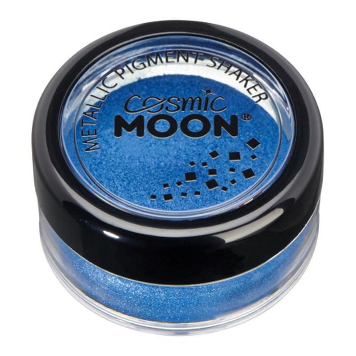 Cosmic Moon Metallic Pigment Shaker, Blue-Make up and Special FX-Jokers Costume Mega Store