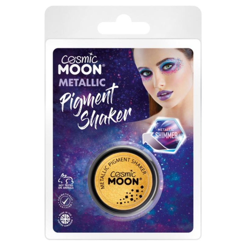 Cosmic Moon Metallic Pigment Shaker, Gold, Clamshell-Make up and Special FX-Jokers Costume Mega Store