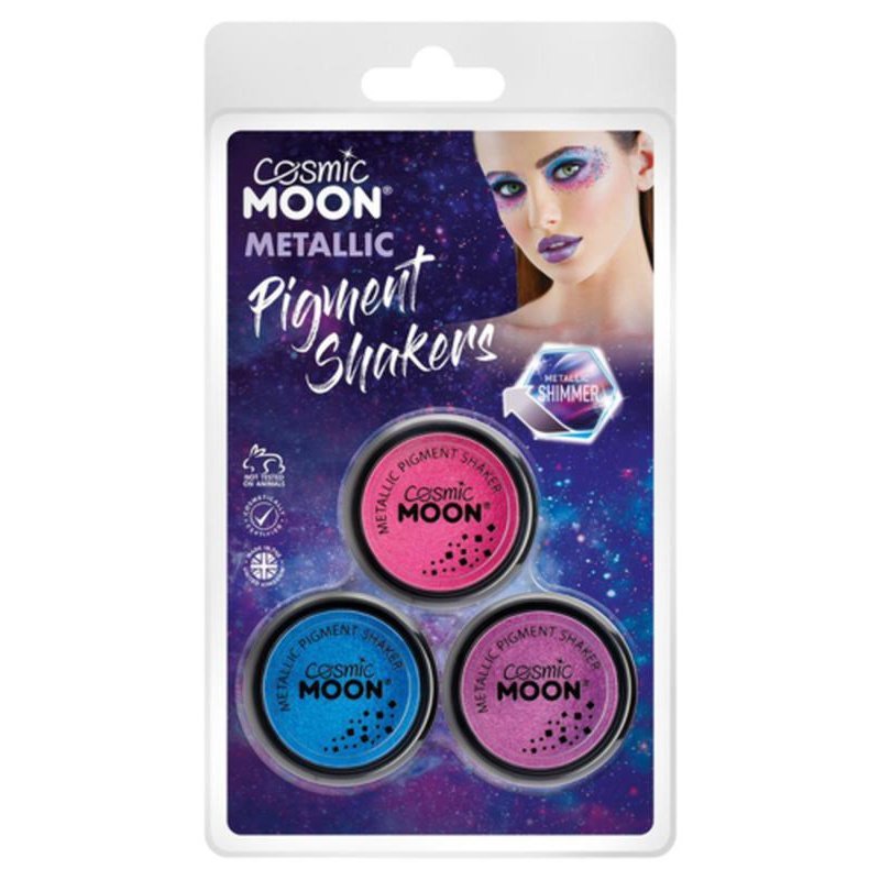 Cosmic Moon Metallic Pigment Shaker, Pink, Purple, Blue-Make up and Special FX-Jokers Costume Mega Store