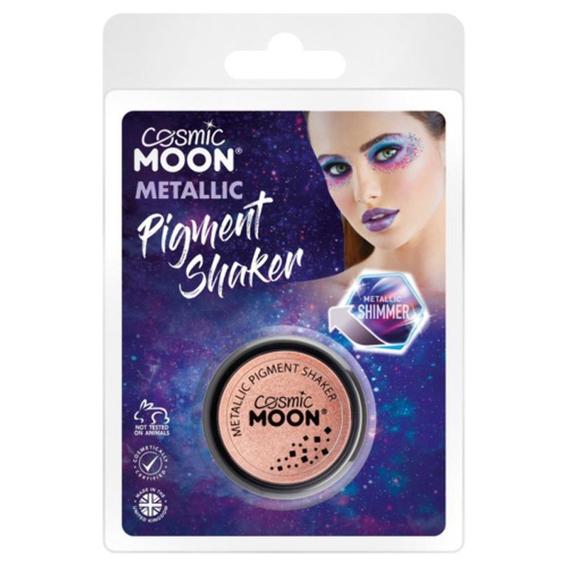 Cosmic Moon Metallic Pigment Shaker, Rose Gold, Clamshell-Make up and Special FX-Jokers Costume Mega Store