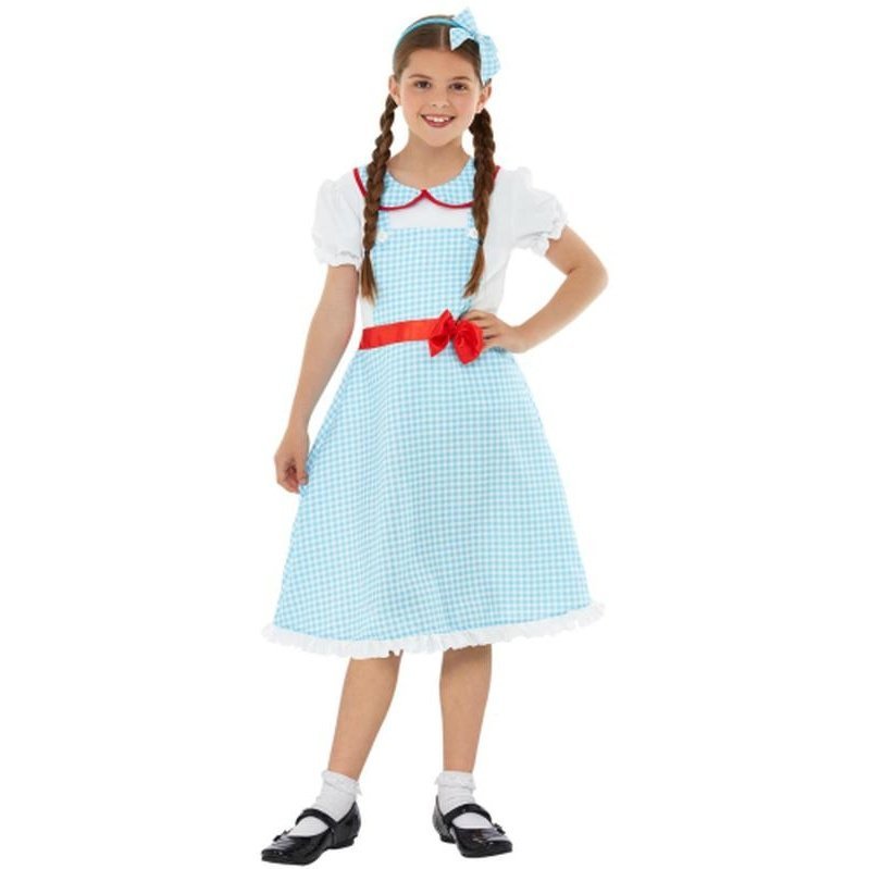 Country Girl Costume, Blue And White - Jokers Costume Mega Store