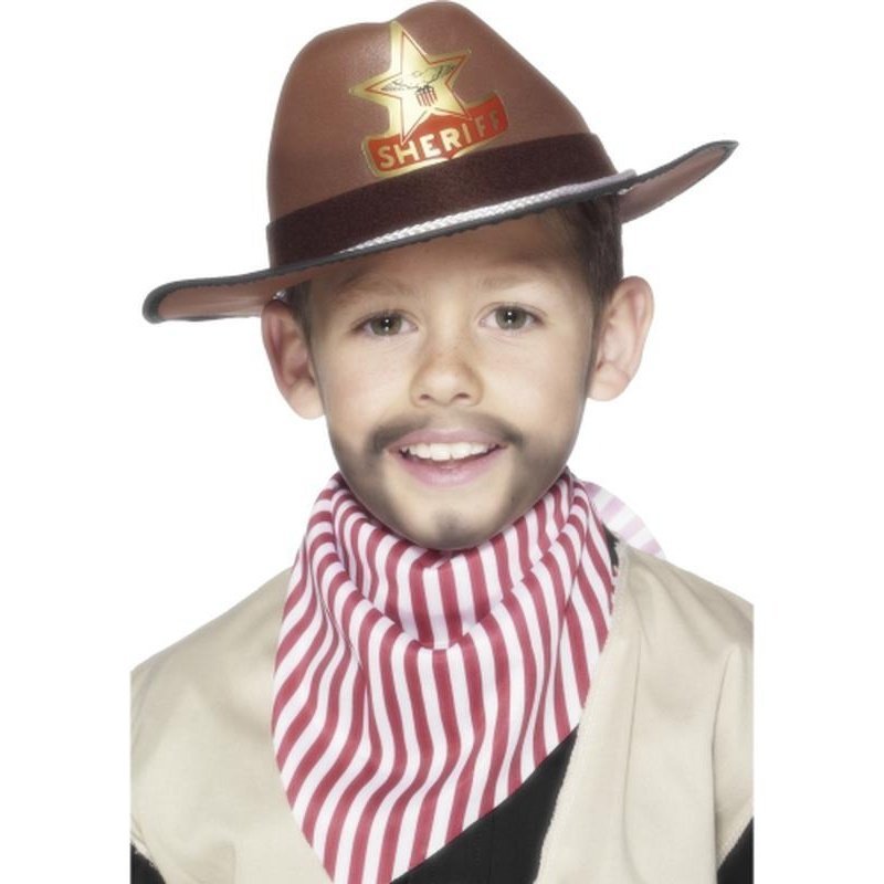 Cowboy Hat with Sheriff Badge - Jokers Costume Mega Store