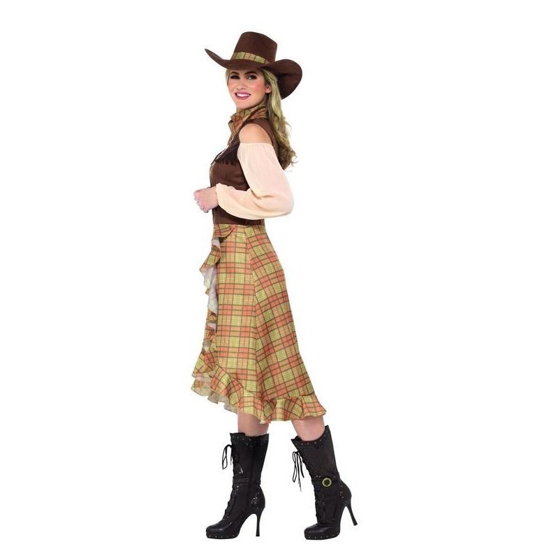 Cowgirl Costume, Brown - Jokers Costume Mega Store
