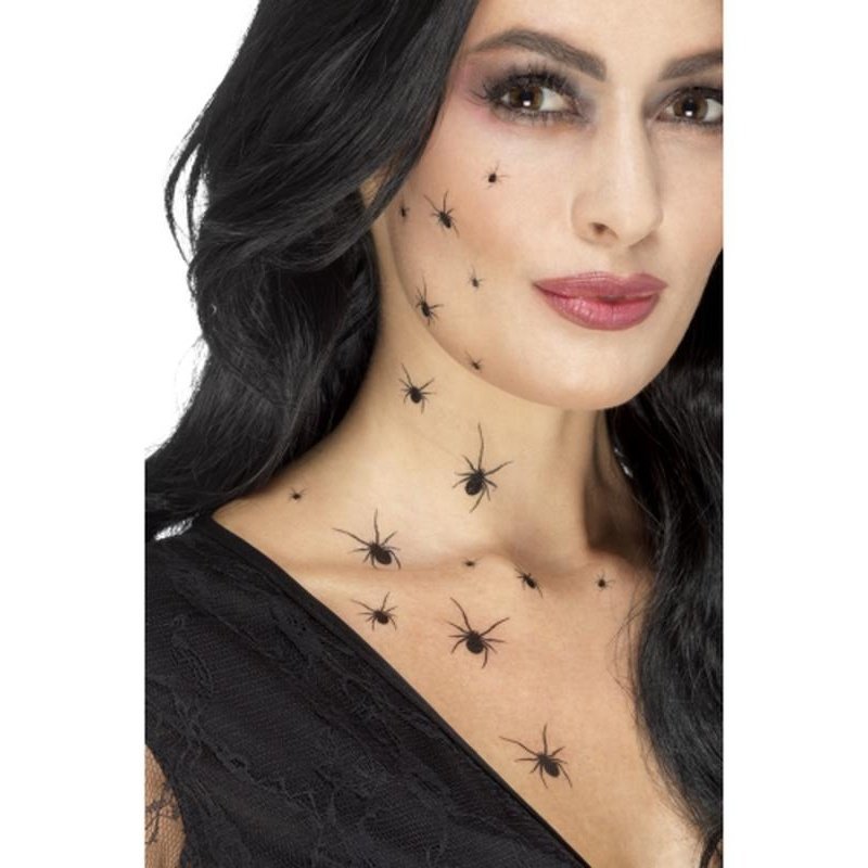 Crawling Spider Tattoo Transfers - Jokers Costume Mega Store