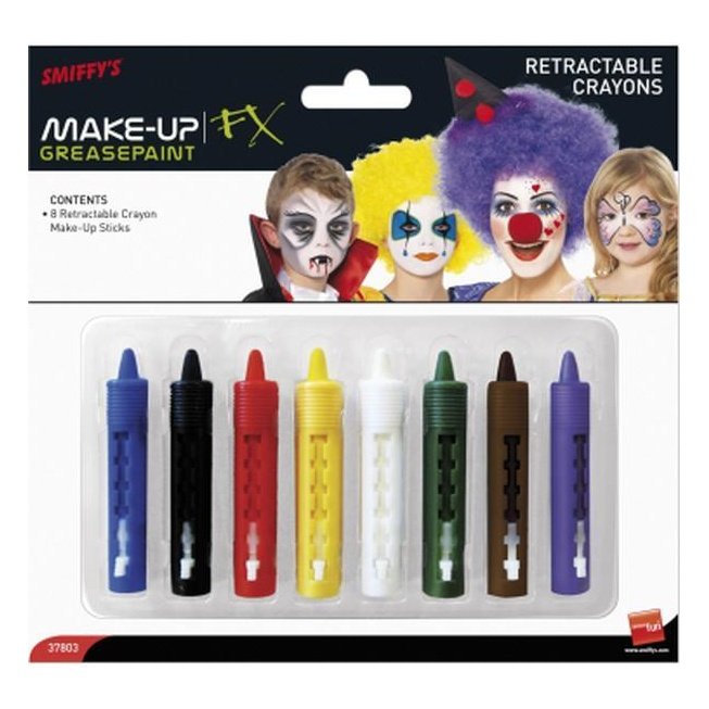 Crayon Make Up Sticks - Jokers Costume Mega Store