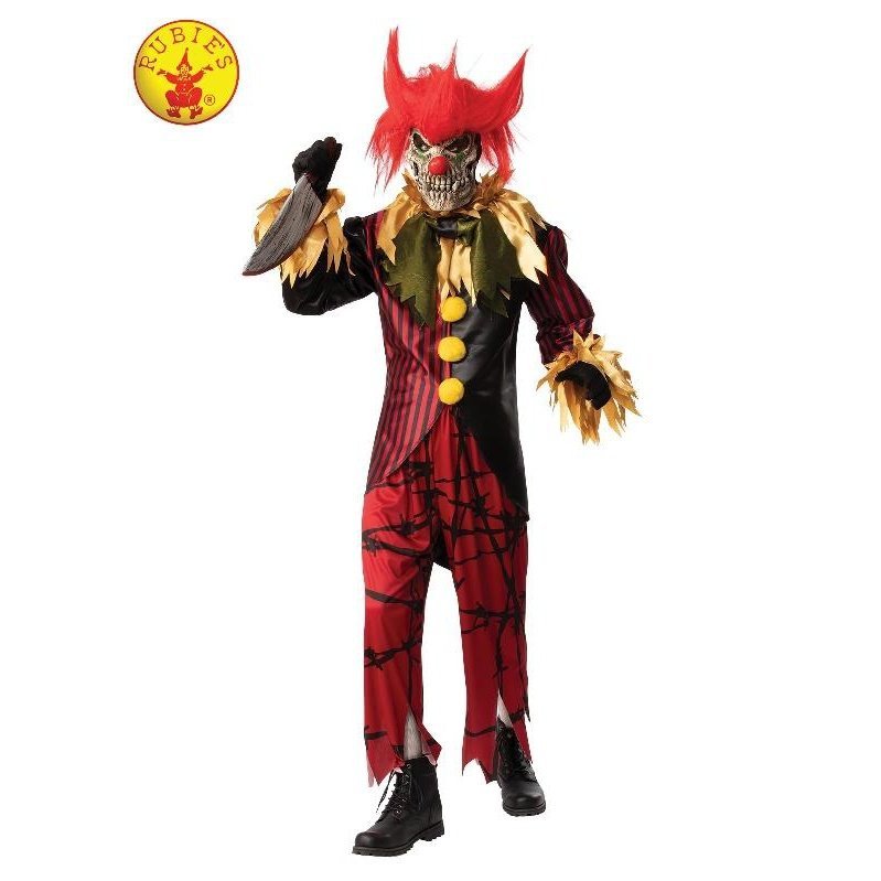 Crazy Clown Costume, Adult - Jokers Costume Mega Store