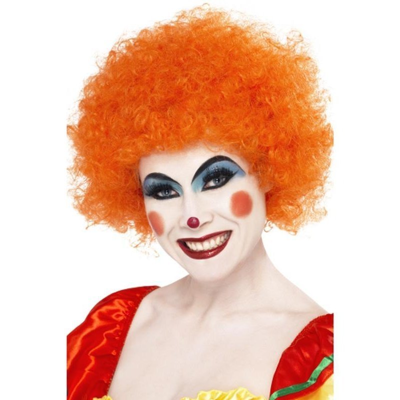 Crazy Clown Wig - Orange - Jokers Costume Mega Store