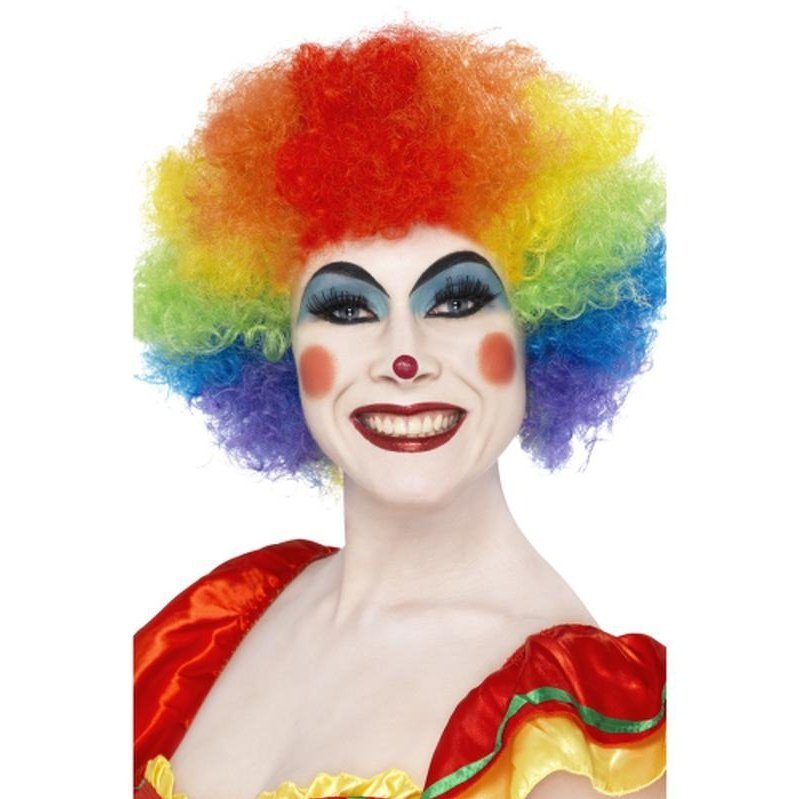 Crazy Clown Wig - Rainbow - Jokers Costume Mega Store