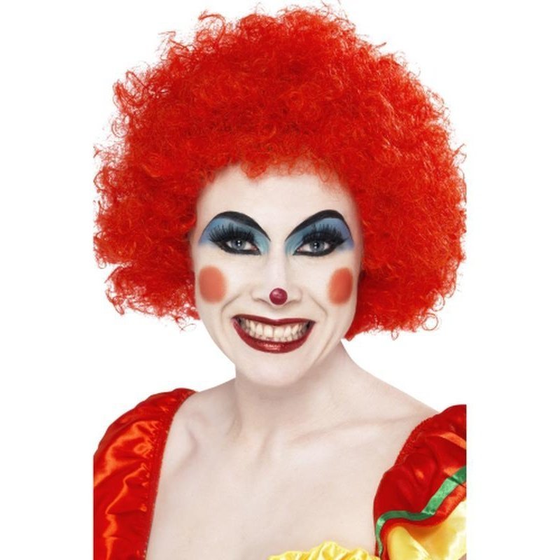 Crazy Clown Wig - Red - Jokers Costume Mega Store