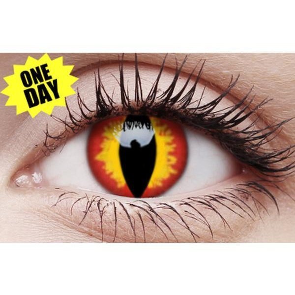 Crazy One-Day Contact Lens - Dragon Eyes - Jokers Costume Mega Store
