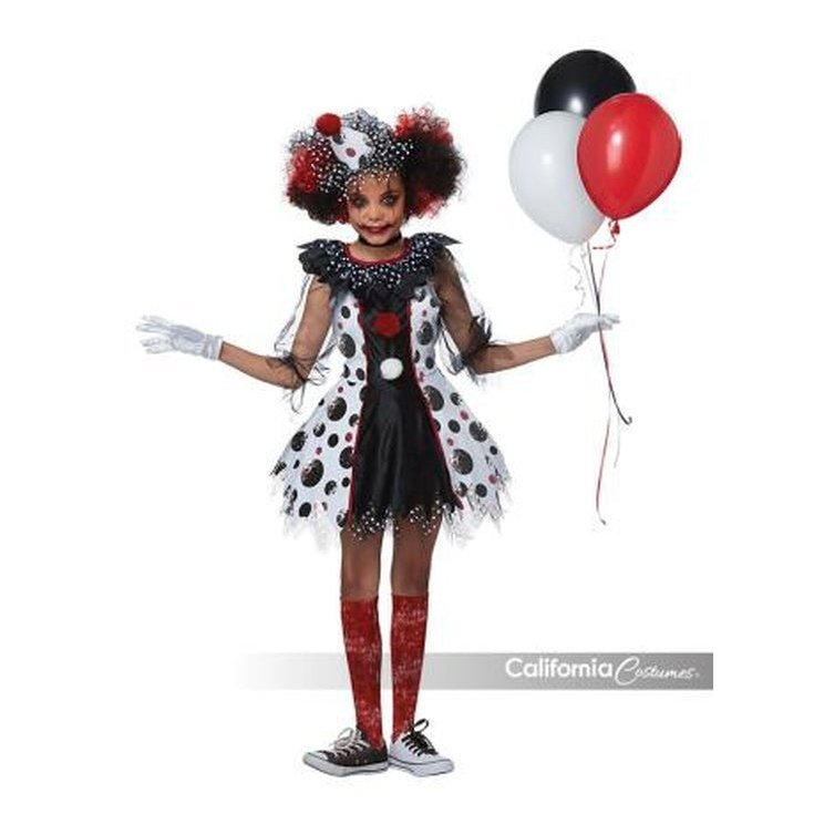 Creepy Clown Girl / Child - Jokers Costume Mega Store