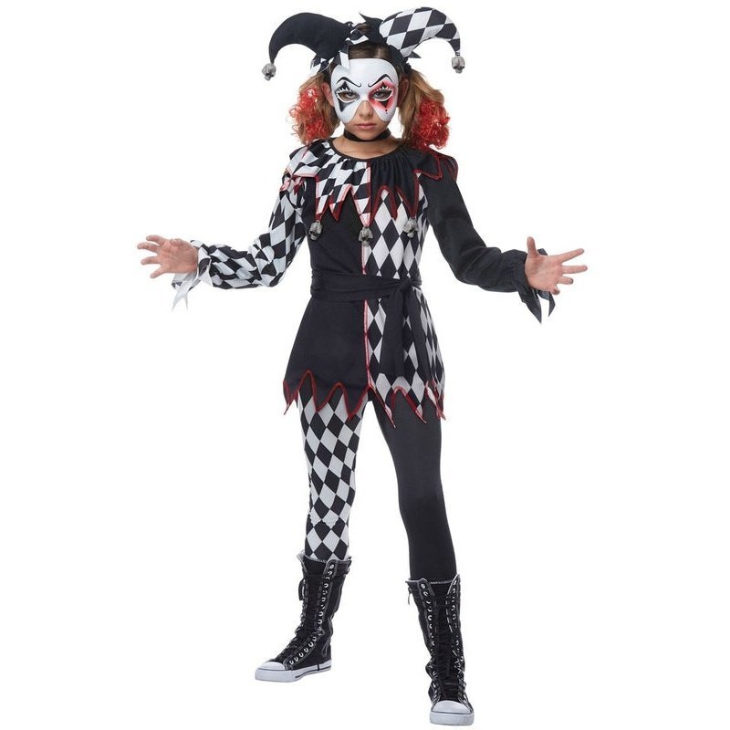 Creepy Jester Girl/Child - Jokers Costume Mega Store