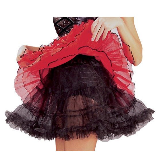 Crinoline Petticoat Black Size Std - Jokers Costume Mega Store