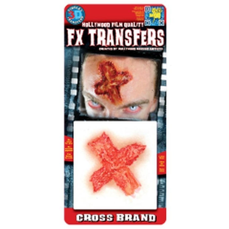 Cross Brand 3D FX Transfer - Small - Jokers Costume Mega Store