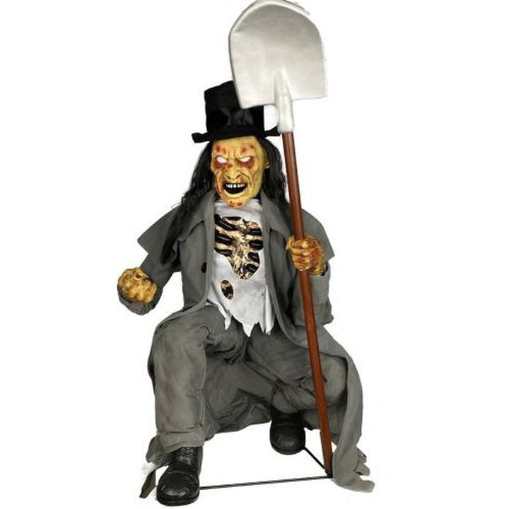 Crouching Grave Digger Animated Prop - Jokers Costume Mega Store
