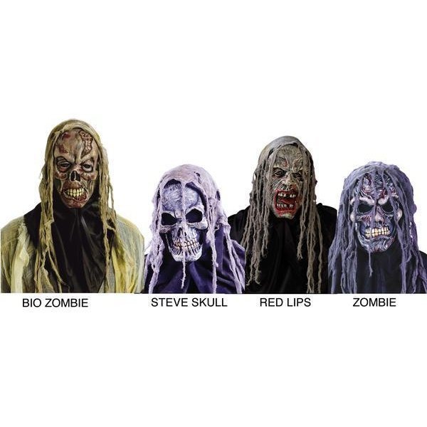 Cryptic Creatures Gauze Mask Red Lips - Jokers Costume Mega Store