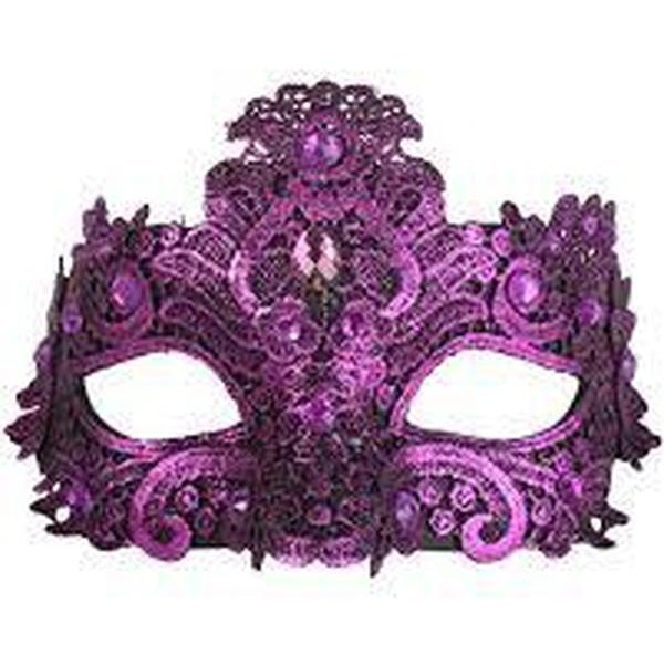 Crystal Lace Eye Mask - Jokers Costume Mega Store