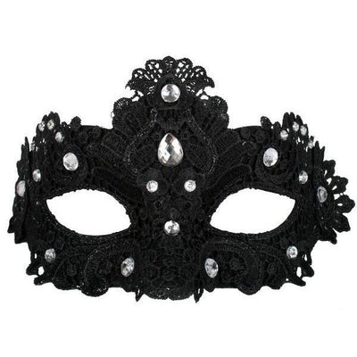 Crystal Lace Eye Mask - Jokers Costume Mega Store