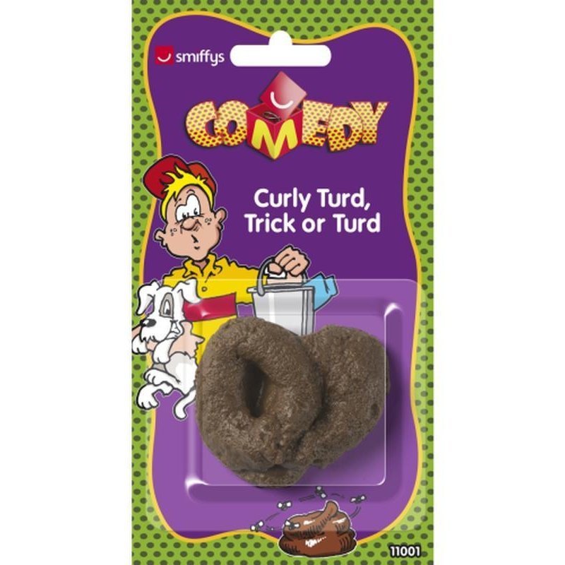 Curly Turd, Brown - Jokers Costume Mega Store