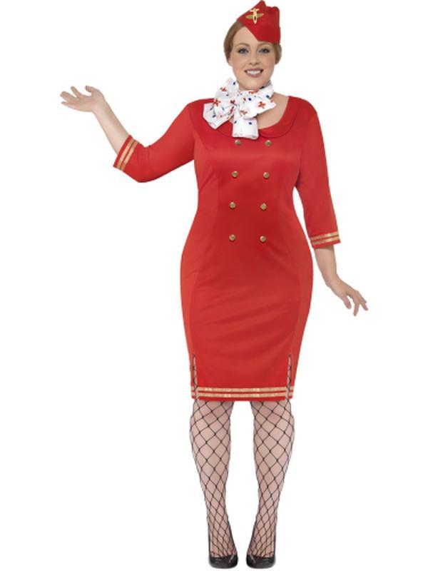 Curves Air Hostess Costume - Jokers Costume Mega Store