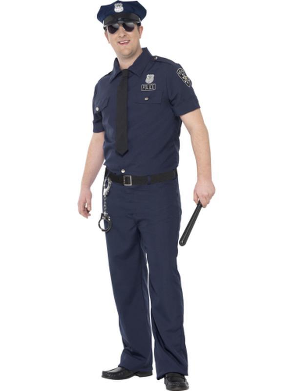 Curves NYC Cop Costume, Trousers - Jokers Costume Mega Store