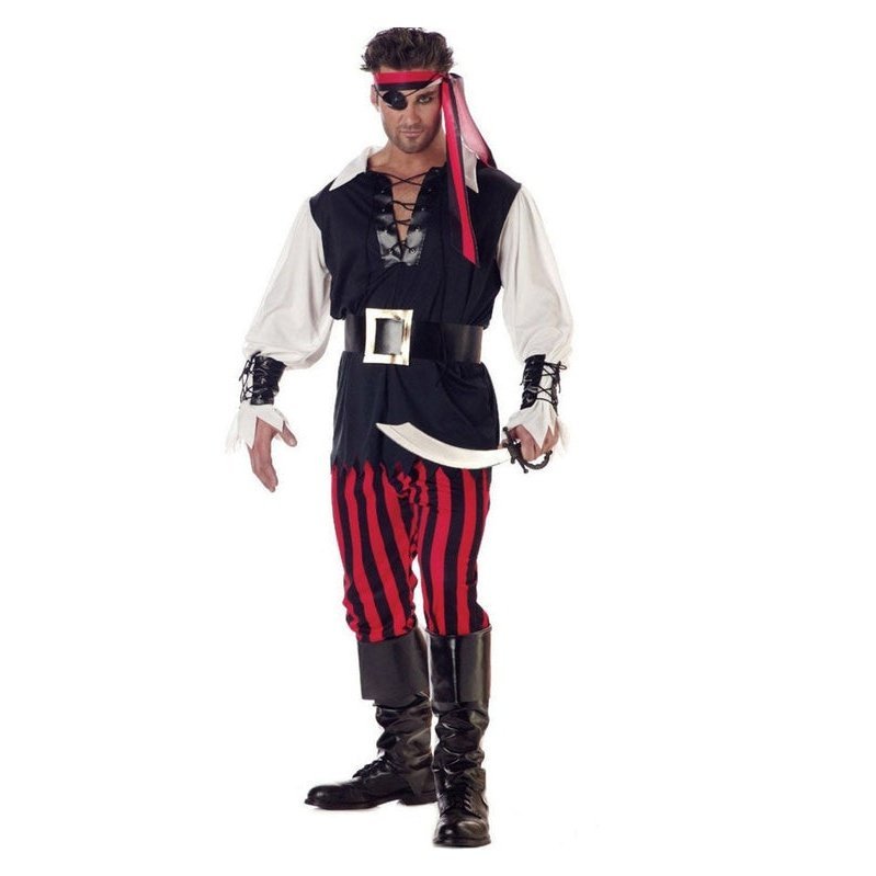 Cutthroat Pirate Mens Costume - Jokers Costume Mega Store
