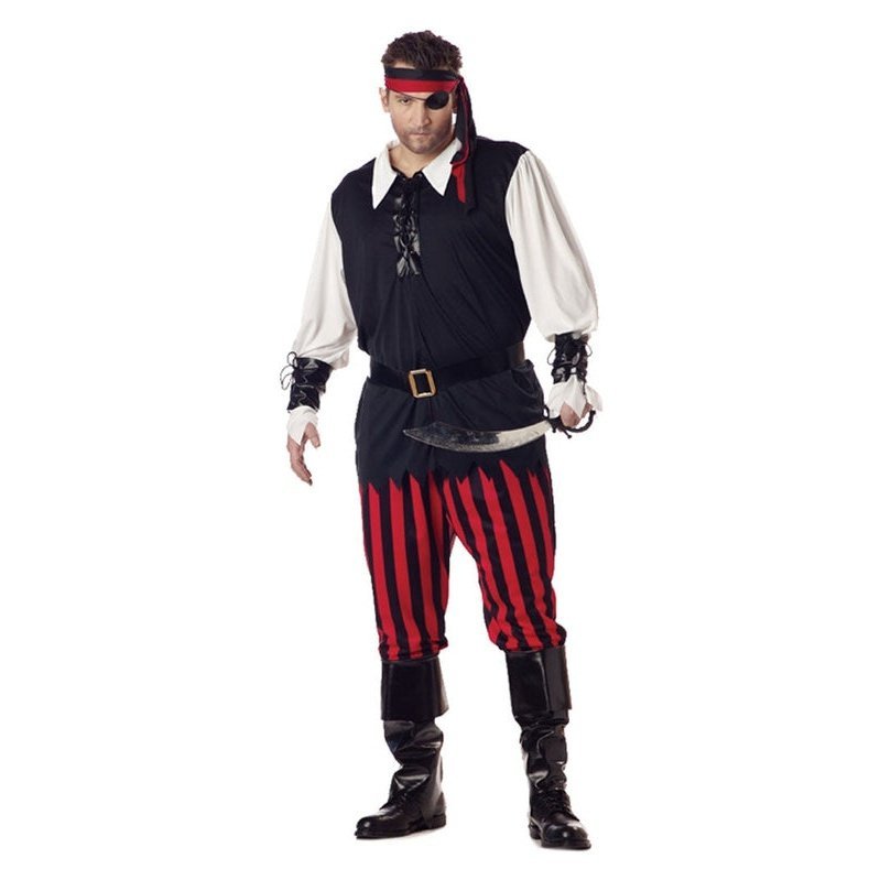 Cutthroat Pirate Mens Plus Size Costume - Jokers Costume Mega Store