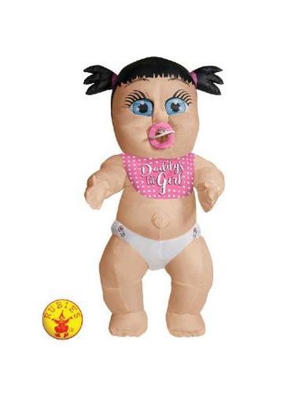 Daddy's Lil Girl Inflatable Baby Costume Std - Jokers Costume Mega Store