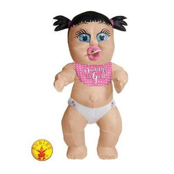 Daddy's Lil Girl Inflatable Baby Costume Std - Jokers Costume Mega Store